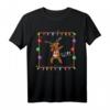 Lustiges Dabbing Rentier Rudolf Familienshirt zu Weihnachten - Fröhliches Weihnachtsmotiv mit Weihnachtskugeln & Gruß