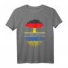 Deutsch gewachsene ukrainische Wurzeln Ukraine T-Shirt – Patriotisches Geschenk für Deutsche mit osteuropäischem Blut, perfekt für Geburtstag, Jahrestag & Weihnachten