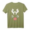 Familie Partnerlook Reindeer Face Weihnachtsoutfit - Lustiges Rentier T-Shirt für Damen & Herren, Perfekt für Weihnachten & Weihnachtsfeiern