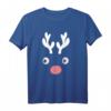 Familie Partnerlook Reindeer Face Weihnachtsoutfit - Lustiges Rentier T-Shirt für Damen & Herren, Perfekt für Weihnachten & Weihnachtsfeiern