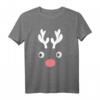 Familie Partnerlook Reindeer Face Weihnachtsoutfit - Lustiges Rentier T-Shirt für Damen & Herren, Perfekt für Weihnachten & Weihnachtsfeiern