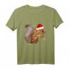Eichhörnchen Santa Süßes Schlafshirt - Lustiges Weihnachts-T-Shirt für Damen, Kinder & Tierliebhaber, perfektes Geschenk für Weihnachten 2022