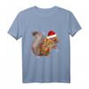Eichhörnchen Santa Süßes Schlafshirt - Lustiges Weihnachts-T-Shirt für Damen, Kinder & Tierliebhaber, perfektes Geschenk für Weihnachten 2022