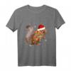 Eichhörnchen Santa Süßes Schlafshirt - Lustiges Weihnachts-T-Shirt für Damen, Kinder & Tierliebhaber, perfektes Geschenk für Weihnachten 2022