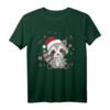 Waschbär Weihnachten mit Lichterkette - Lustiges Tiermotiv T-Shirt für Kinder und Tierliebhaber zu Weihnachten & Weihnachten in Juli