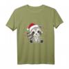 Waschbär Weihnachten mit Lichterkette - Lustiges Tiermotiv T-Shirt für Kinder und Tierliebhaber zu Weihnachten & Weihnachten in Juli