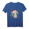 Waschbär Weihnachten mit Lichterkette - Lustiges Tiermotiv T-Shirt für Kinder und Tierliebhaber zu Weihnachten & Weihnachten in Juli