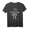 Prinzessin Elfe Familienoutfit Partnerlook Weihnachten T-Shirt – Lustiges Elf Motiv als Geschenkidee für die Familie