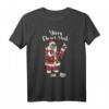 Weihnachten Design - Weihnachtsmann mit Maske T-Shirt für Weihnachtsfans und festliche Anlässe