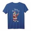 Weihnachten Design - Weihnachtsmann mit Maske T-Shirt für Weihnachtsfans und festliche Anlässe