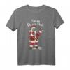 Weihnachten Design - Weihnachtsmann mit Maske T-Shirt für Weihnachtsfans und festliche Anlässe