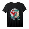 Weihnachts Shirt für Kinder mit Dinosaurier und Weihnachtsmann – T-Rex T-Shirt für Jungs und Mädchen, perfektes Geschenk für Dino- und Weihnachtsliebhaber