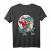 Weihnachts Shirt für Kinder mit Dinosaurier und Weihnachtsmann – T-Rex T-Shirt für Jungs und Mädchen, perfektes Geschenk für Dino- und Weihnachtsliebhaber