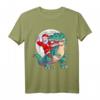 Weihnachts Shirt für Kinder mit Dinosaurier und Weihnachtsmann – T-Rex T-Shirt für Jungs und Mädchen, perfektes Geschenk für Dino- und Weihnachtsliebhaber