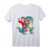 Weihnachts Shirt für Kinder mit Dinosaurier und Weihnachtsmann – T-Rex T-Shirt für Jungs und Mädchen, perfektes Geschenk für Dino- und Weihnachtsliebhaber