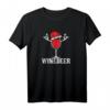 Xmas Wein Weinglas Winedeer Rentier Weihnachts T-Shirt – Perfektes Weihnachtsgeschenk für Damen, Mama & Freundin