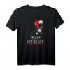 Santa Rauhaardackel Merry Christmas Hunde T-Shirt – Lustiges Weihnachtsgeschenk für Hundeliebhaber & Rauhaardackel Fans