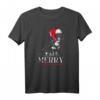 Santa Rauhaardackel Merry Christmas Hunde T-Shirt – Lustiges Weihnachtsgeschenk für Hundeliebhaber & Rauhaardackel Fans