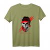 Totenkopf Print Motiv Bart Weihnachts Geschenkidee Nikolaus T-Shirt - Originelles Design für Weihnachten, Nikolaus & Silvester