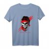 Totenkopf Print Motiv Bart Weihnachts Geschenkidee Nikolaus T-Shirt - Originelles Design für Weihnachten, Nikolaus & Silvester