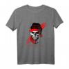 Totenkopf Print Motiv Bart Weihnachts Geschenkidee Nikolaus T-Shirt - Originelles Design für Weihnachten, Nikolaus & Silvester