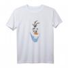 HapDeer Frozen Olaf Big Face Cartoon T-Shirt – Offiziell lizenziertes Disney Fanartikel für Geburtstag & Olaf Liebhaber