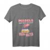 Damen Flamingo Party JGA T-Shirt mit Spruch - Saufen egal was passiert, Pegel halten, perfekt für Frauen bei Junggesellinnenabschied & Partys