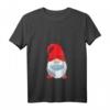 Damen Weihnachtsmann mit Mundschutz Wichtel Weihnachten Geschenk T-Shirt mit V-Ausschnitt – Lustiges Festtagsoutfit & Geschenkidee