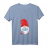 Damen Weihnachtsmann mit Mundschutz Wichtel Weihnachten Geschenk T-Shirt mit V-Ausschnitt – Lustiges Festtagsoutfit & Geschenkidee