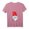 Damen Weihnachtsmann mit Mundschutz Wichtel Weihnachten Geschenk T-Shirt mit V-Ausschnitt – Lustiges Festtagsoutfit & Geschenkidee