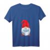 Damen Weihnachtsmann mit Mundschutz Wichtel Weihnachten Geschenk T-Shirt mit V-Ausschnitt – Lustiges Festtagsoutfit & Geschenkidee