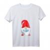 Damen Weihnachtsmann mit Mundschutz Wichtel Weihnachten Geschenk T-Shirt mit V-Ausschnitt – Lustiges Festtagsoutfit & Geschenkidee