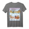 HapDeer - Weihnachten auf dem Martinshof T-Shirt für Tierliebhaber & Pferdefans als Geschenk