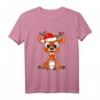 Merry Christmas Rentier Weihnachten T-Shirt - Lustiges Festtagsoutfit für Männer, Frauen & Kinder mit Rentier und Santa-Mütze