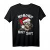 Weihnachten Geschenk - Totenkopf Schädel Rocker T-Shirt mit Weihnachtsmannmütze und lustigem Xmas Spruch für Männer und Frauen