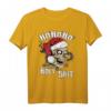 Weihnachten Geschenk - Totenkopf Schädel Rocker T-Shirt mit Weihnachtsmannmütze und lustigem Xmas Spruch für Männer und Frauen