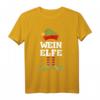 Wein Elfe Weihnachtself Weihnachten T-Shirt - Lustiges Partner- & Familienmotiv für Wein- und Elf-Fans in der Weihnachtszeit