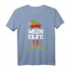 Wein Elfe Weihnachtself Weihnachten T-Shirt - Lustiges Partner- & Familienmotiv für Wein- und Elf-Fans in der Weihnachtszeit