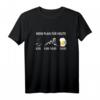 Mein Plan für Heute Kaffee Mountainbike Bier MTB T-Shirt – Lustiges Fahrrad T-Shirt für Mountainbiker, Kaffeeliebhaber und Bierfans als Geschenk