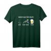 Mein Plan für Heute Kaffee Mountainbike Bier MTB T-Shirt – Lustiges Fahrrad T-Shirt für Mountainbiker, Kaffeeliebhaber und Bierfans als Geschenk