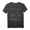 Witziges Dinosaurier Weihnachts-T-Shirt mit Nikolaus-Mütze – Lustiges Weihnachts- und Silvester-Outfit für Kinder & Erwachsene