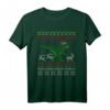 Witziges Dinosaurier Weihnachts-T-Shirt mit Nikolaus-Mütze – Lustiges Weihnachts- und Silvester-Outfit für Kinder & Erwachsene