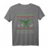 Witziges Dinosaurier Weihnachts-T-Shirt mit Nikolaus-Mütze – Lustiges Weihnachts- und Silvester-Outfit für Kinder & Erwachsene
