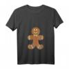 Damen Lustiges Lebkuchenmännchen Lebkuchen T-Shirt mit V-Ausschnitt – Perfekt für Weihnachtszeit & Plätzchenbäcker