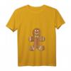 Damen Lustiges Lebkuchenmännchen Lebkuchen T-Shirt mit V-Ausschnitt – Perfekt für Weihnachtszeit & Plätzchenbäcker