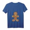 Damen Lustiges Lebkuchenmännchen Lebkuchen T-Shirt mit V-Ausschnitt – Perfekt für Weihnachtszeit & Plätzchenbäcker