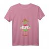 Damen Gin Elfe Familien Outfit Weihnachten Partnerlook - Lustiges Elfenshirt mit V-Ausschnitt für festliche Familien- und Partnerlooks
