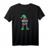Müde Elfe Partnerlook Familien Outfit Frauen Weihnachten T-Shirt - Lustiges Weihnachtsgeschenk für Frau, Freundin & Familie