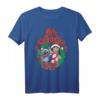 HapDeer Lilo & Stitch Christmas Mele Kalikimaka Wreath T-Shirt – Lizenzierter Disney Fanartikel für Weihnachten und Geburtstag