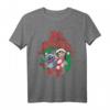 HapDeer Lilo & Stitch Christmas Mele Kalikimaka Wreath T-Shirt – Lizenzierter Disney Fanartikel für Weihnachten und Geburtstag